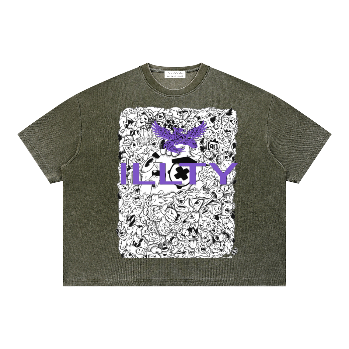 Unisex Vintage Wash Sunfade Boxy Waffle T-Shirt