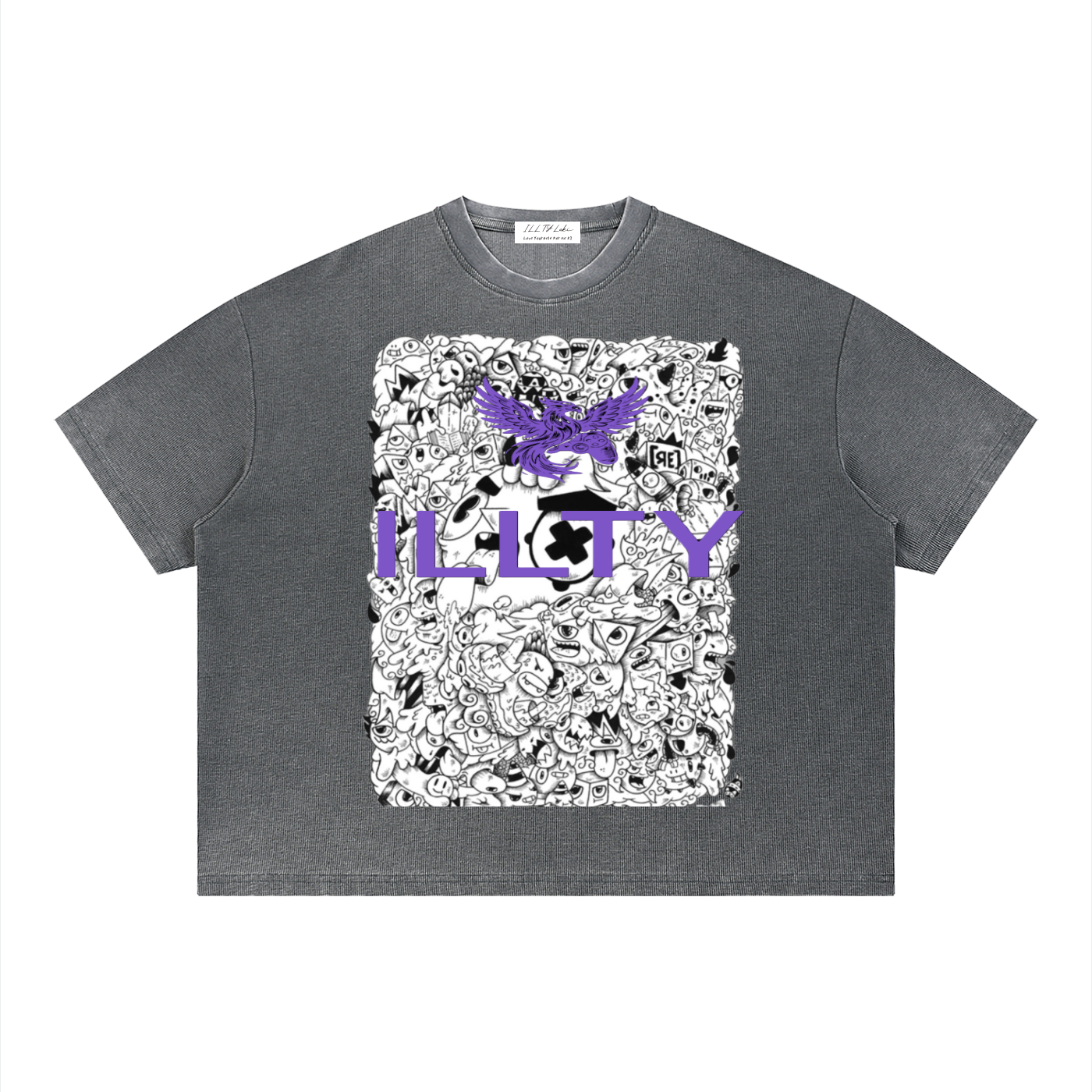 Unisex Vintage Wash Sunfade Boxy Waffle T-Shirt