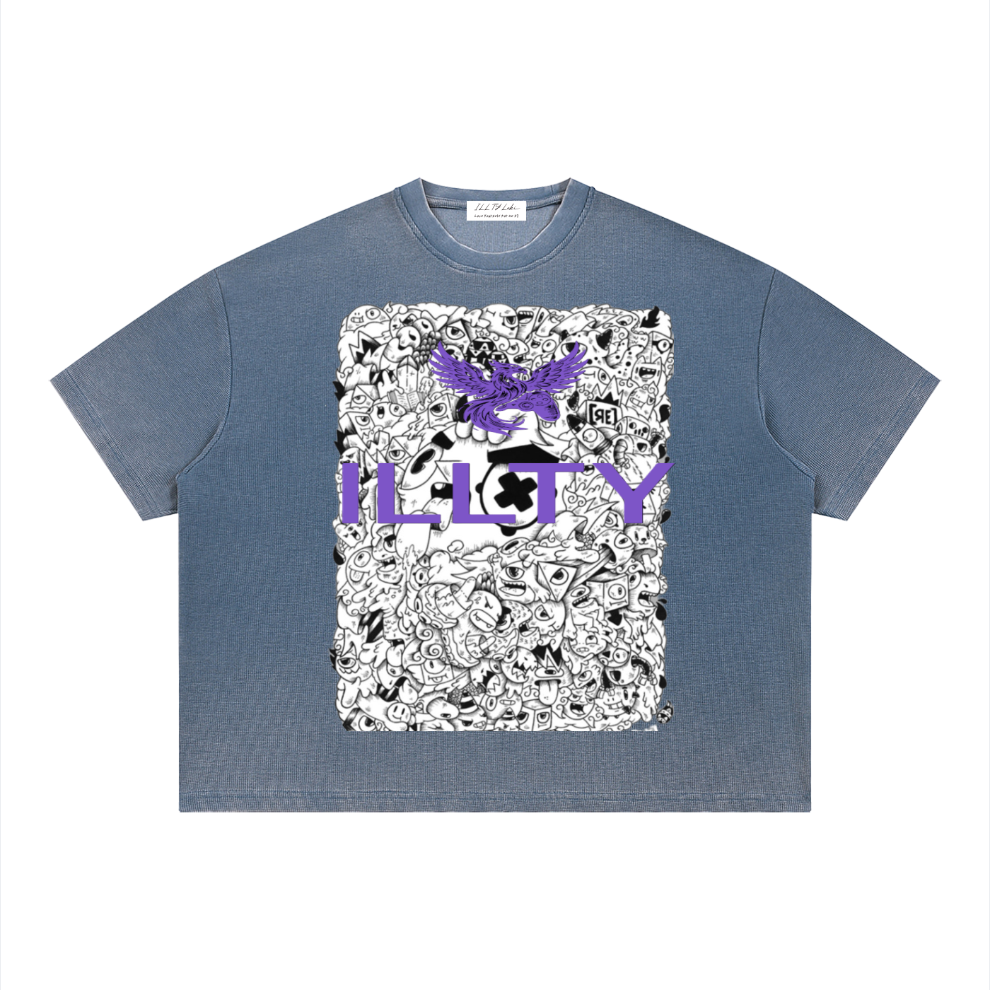 Unisex Vintage Wash Sunfade Boxy Waffle T-Shirt