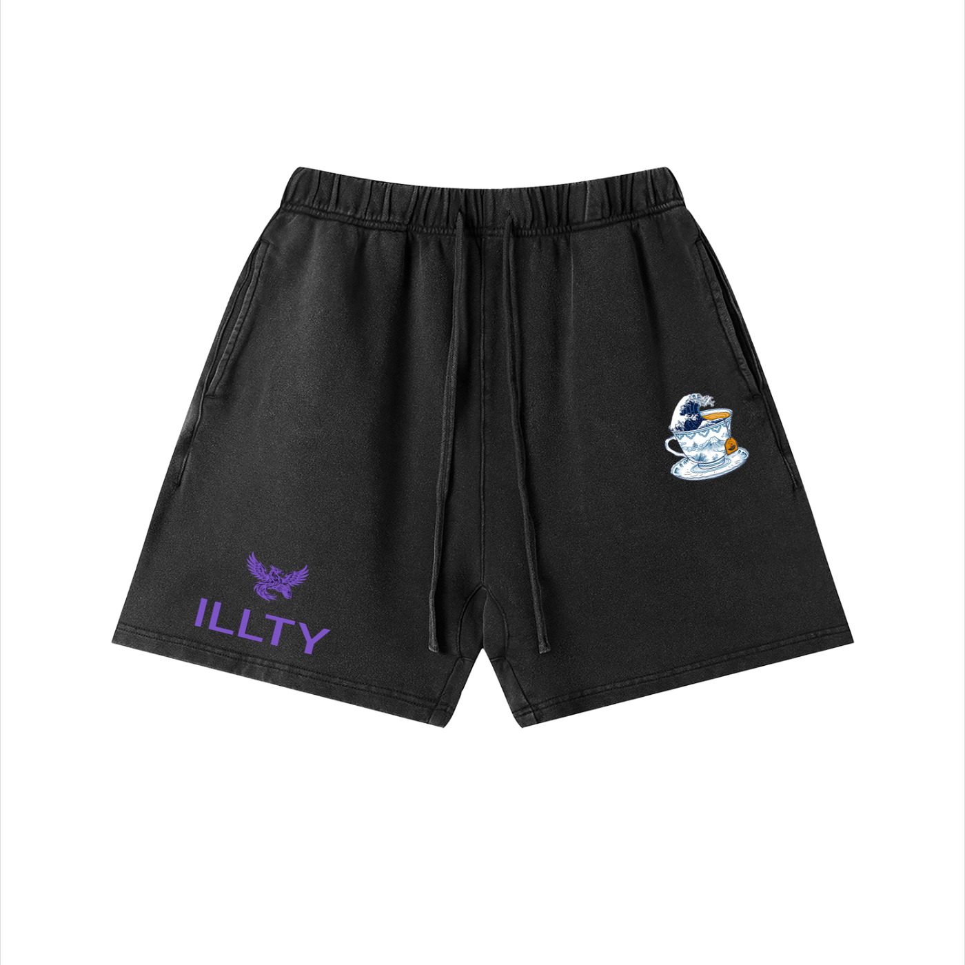 Unisex Vintage Wash Cotton Shorts