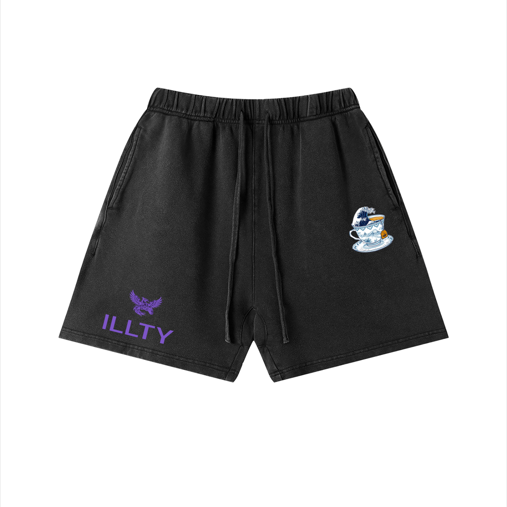 Unisex Vintage Wash Cotton Shorts