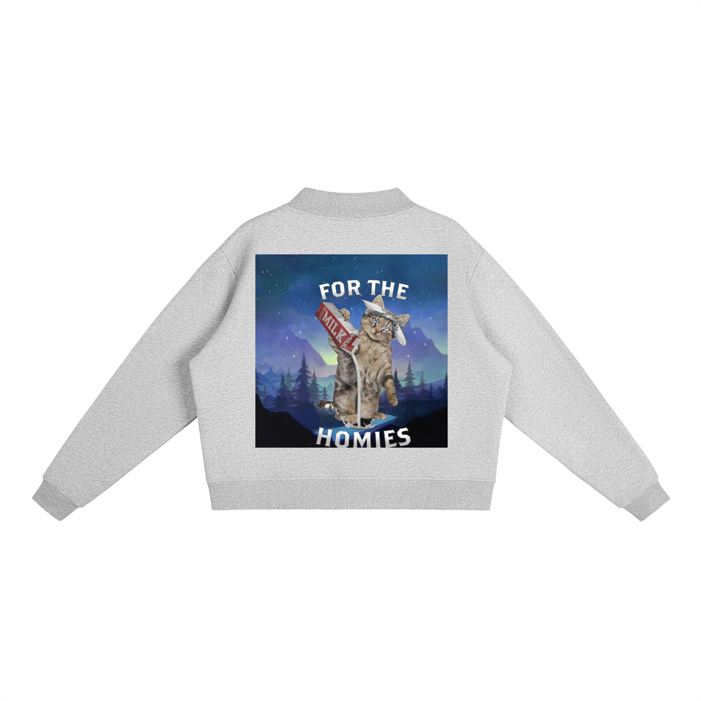 Essential Fleece Mock-Neck Crew Sweatshirt