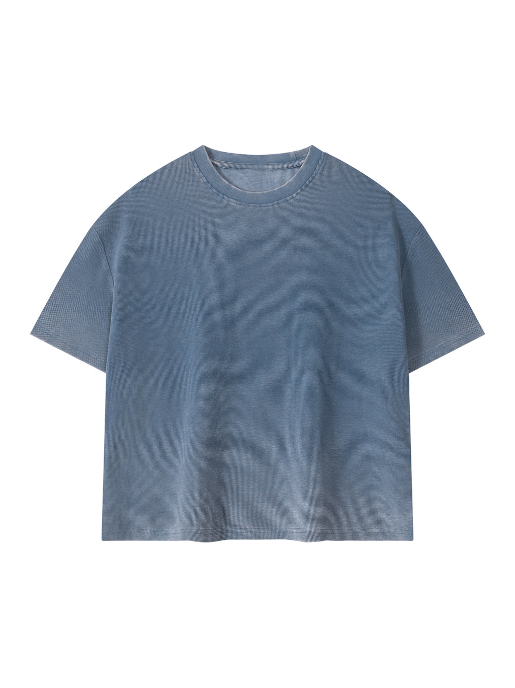 Unisex Vintage Wash Sunfade Boxy Waffle T-Shirt